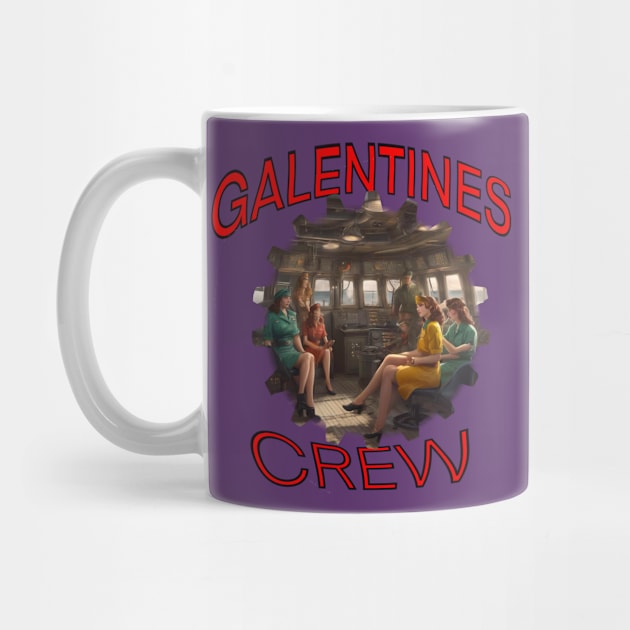 Galentines crew on ships bridge by sailorsam1805